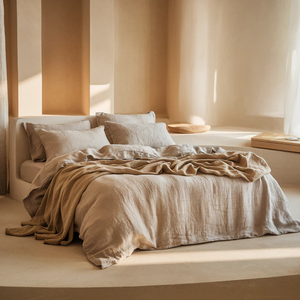 Premium Linnen Beddengoed Set