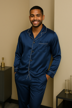 Premium Zijden Pyjama Set Heren
