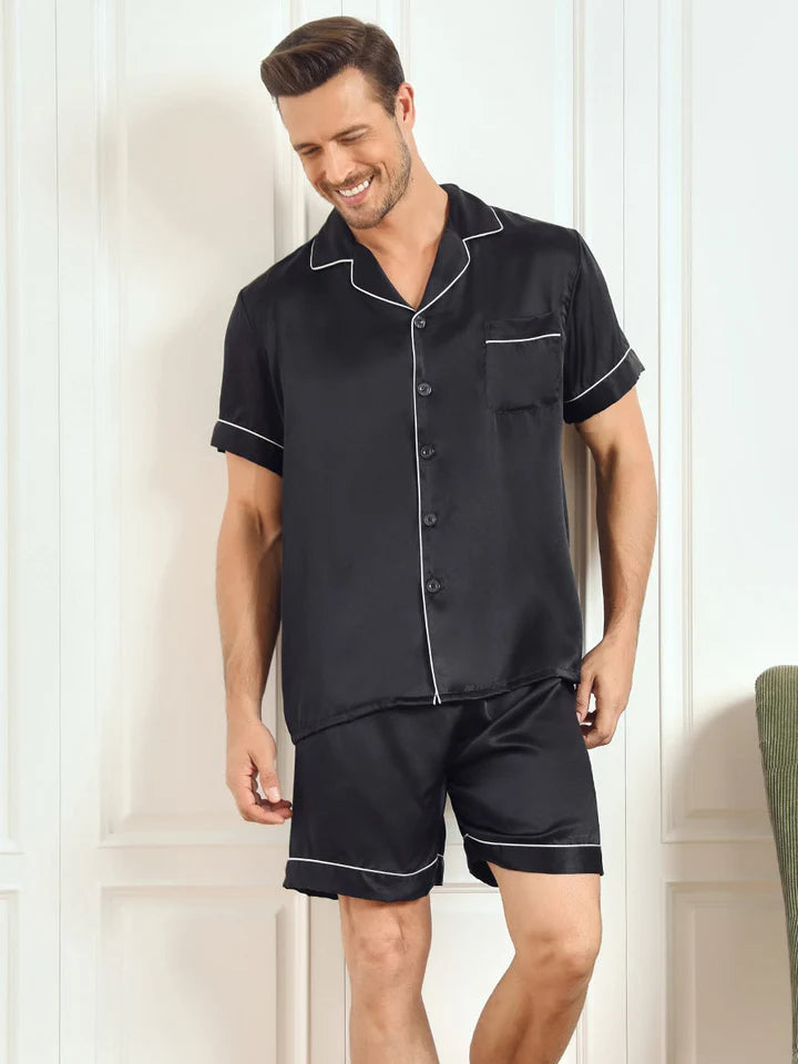 Premium Zijden Korte Pyjama Set