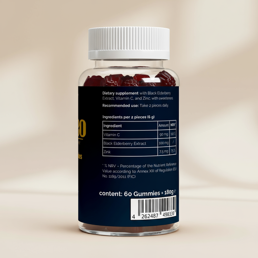 Elderberry + Vitamin C + Zinc Gummies - 60 pcs.