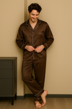 Premium Zijden Pyjama Set Heren