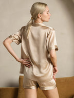 Premium Zijden Korte Pyjama Set vrouwen