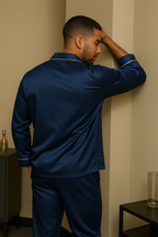 Premium Zijden Pyjama Set Heren